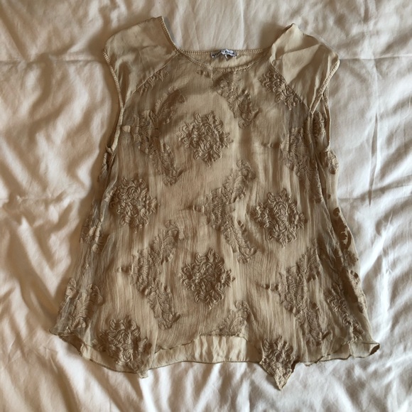 Tempo Paris Tops - Sheer Lace Top Tempo Paris Tops - Sheer Lace Top